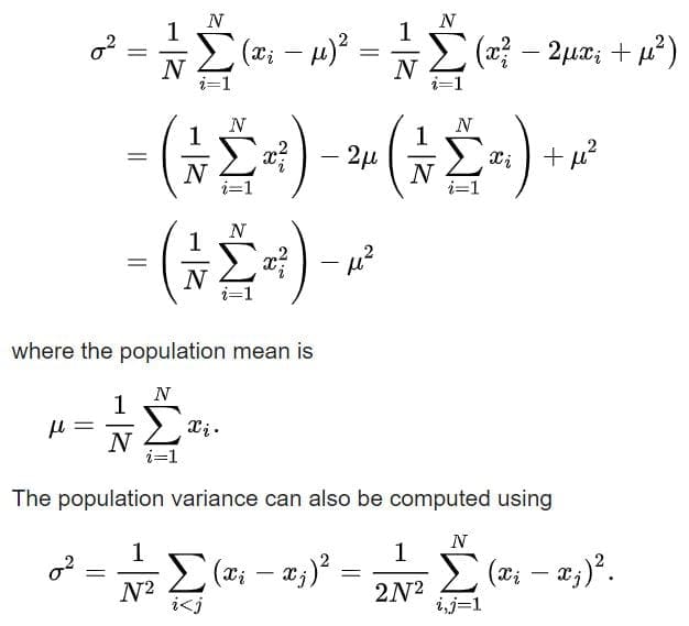 Population Variance - Sixsigma DSI - Lean Six Sigma Glossary Term