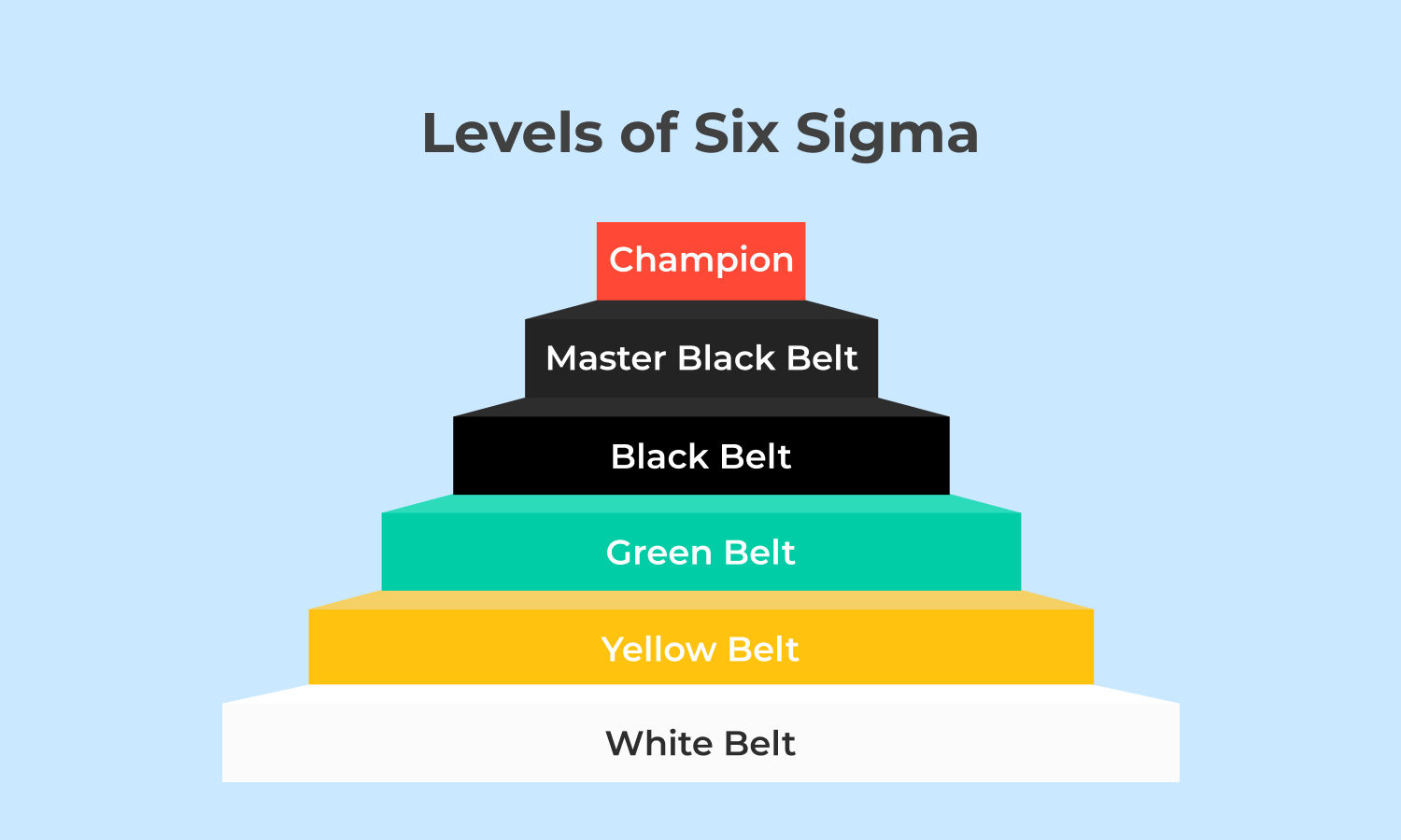 Pol Christchurch Teoretisk Six Sigma Belt Levels Explained - Sixsigma DSI