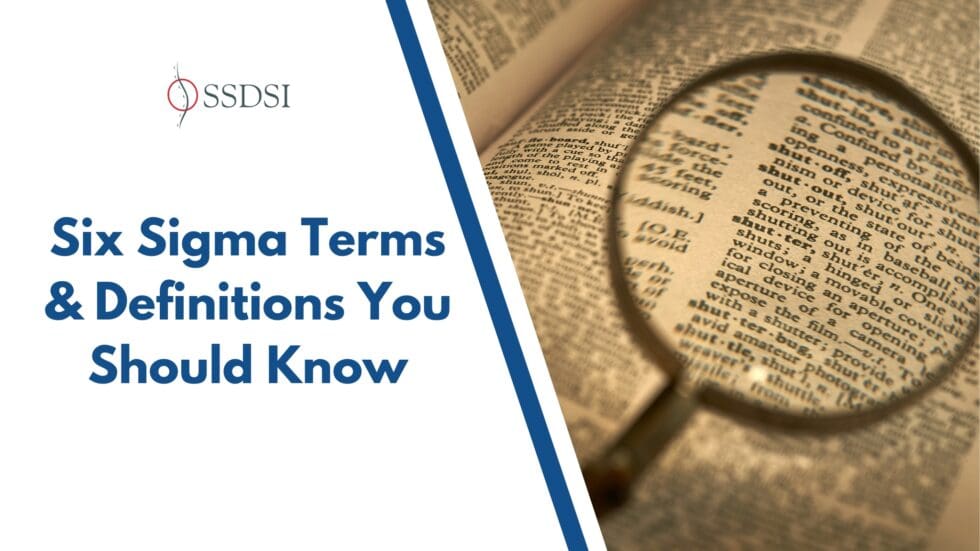 Six Sigma Terms & Definitions You Should Know