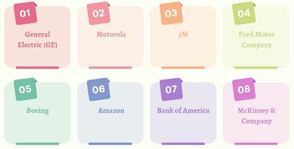 Key Adopters of Lean Six Sigma