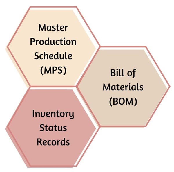 Inputs of MRP