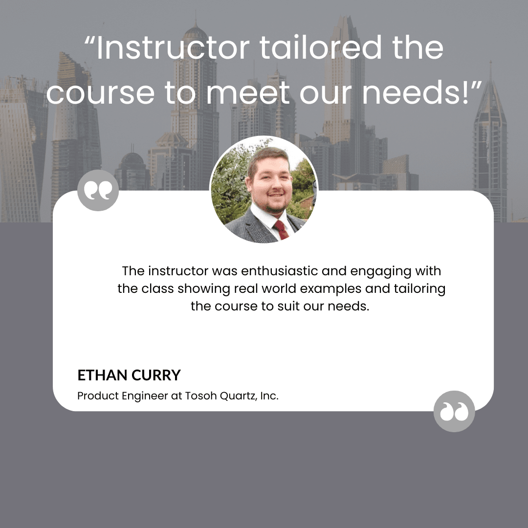 Six Sigma Training - Client Testimonial #13