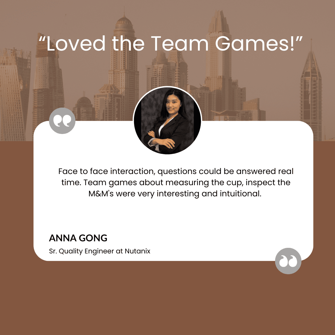 Six Sigma Training - Client Testimonial #15