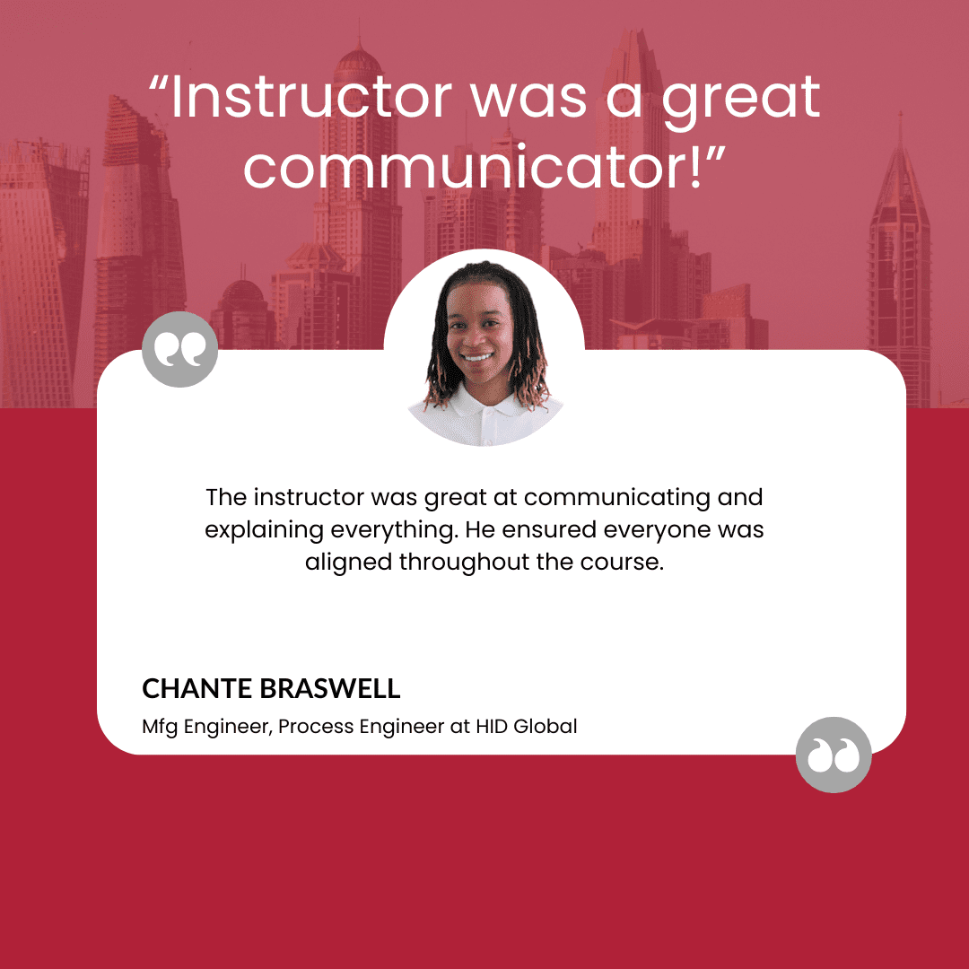 Six Sigma Training - Client Testimonial #9