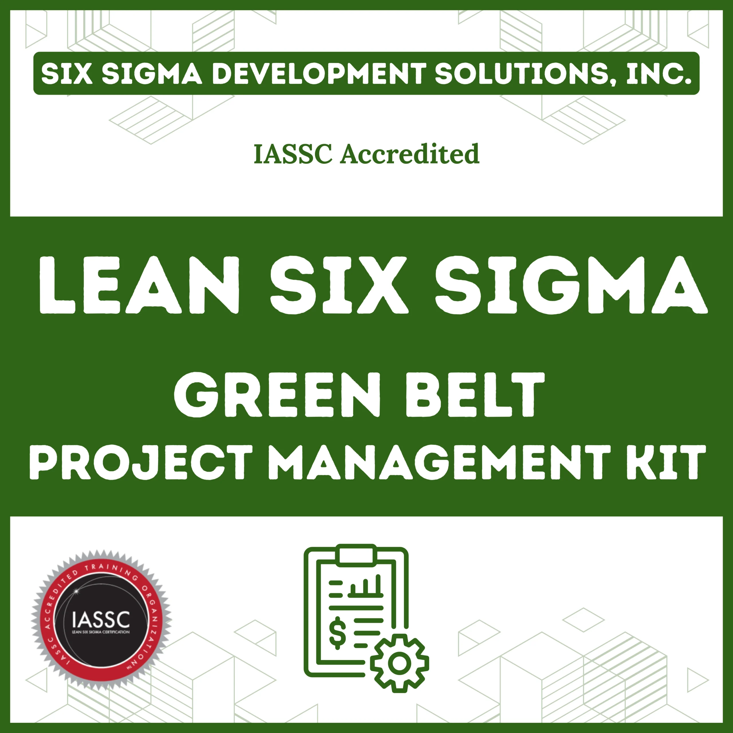 green belt project management kit product image