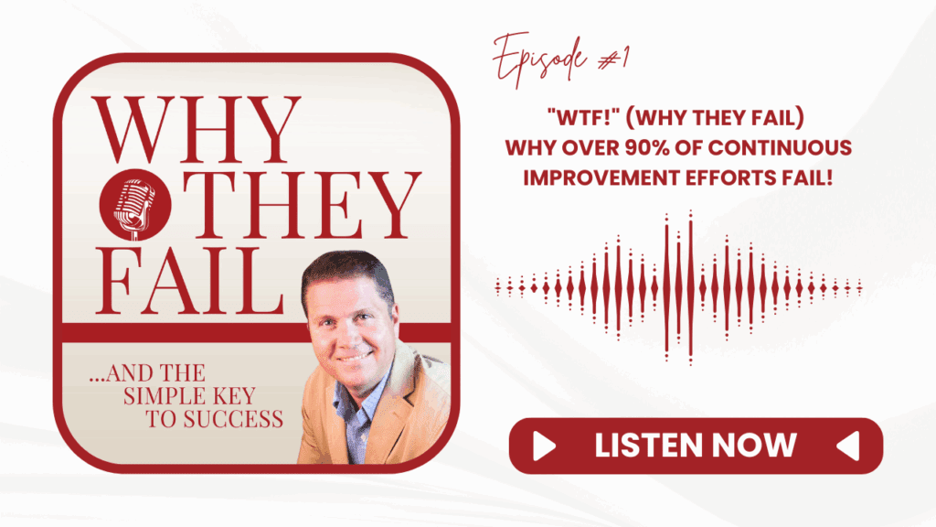 Why Continuous Improvement Fails - Podcast 1 Header Image