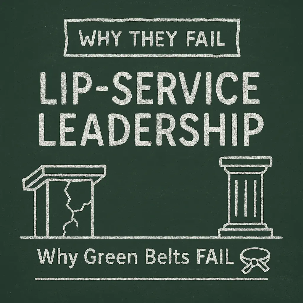 “Lip Service” Leadership in Six Sigma: Why CI Efforts Fail