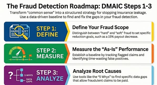 The DMAIC Roadmap for Fraud Detection